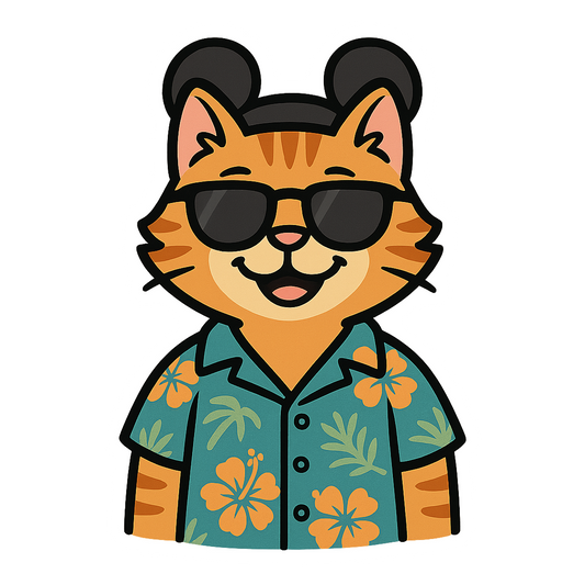 Magic Manx Cat - Bordered Artwork