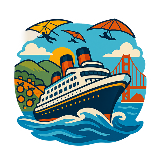 Skybound Seas - Bordered Artwork