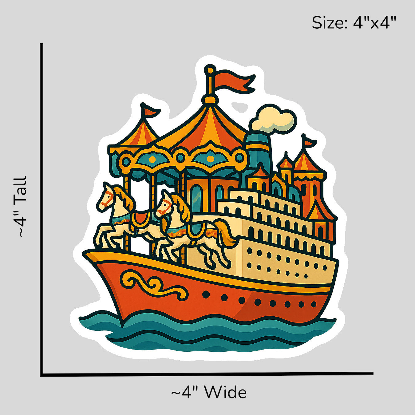 Carousel Dreams Cruise - Size Reference Mockup