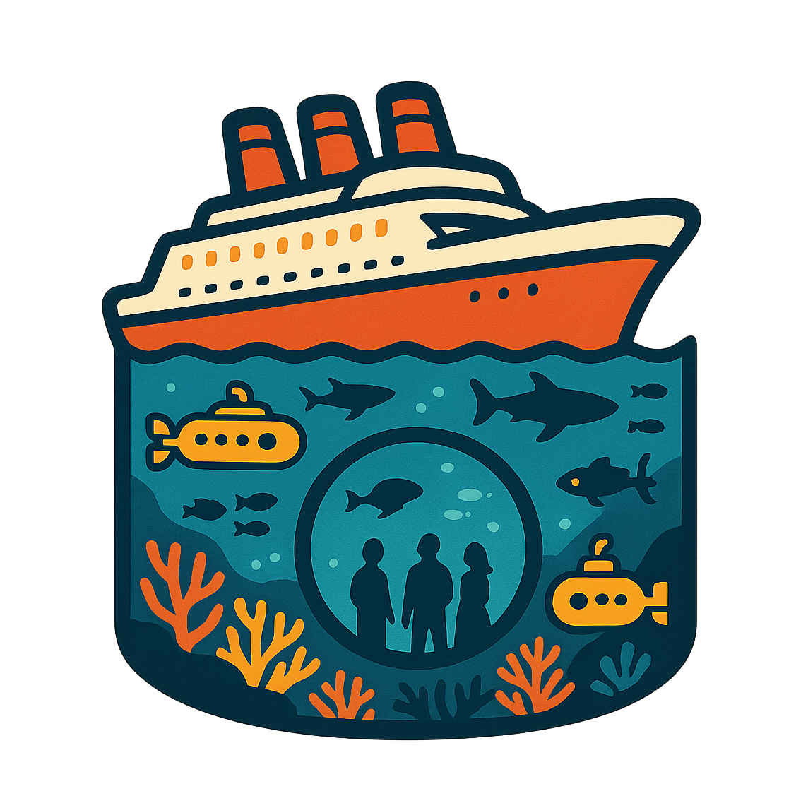 Ocean Explorer Voyage - Bordered Artwork