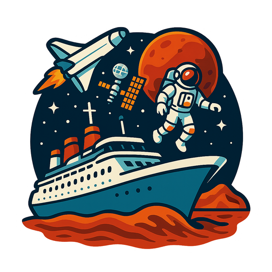 Mars Mission Cruise - Bordered Artwork