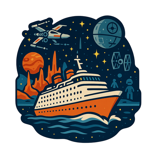 Galaxy Explorer Cruise - Bordered Artwork