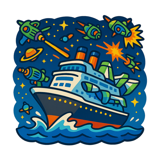 Space Ranger Cruise - Bordered Artwork