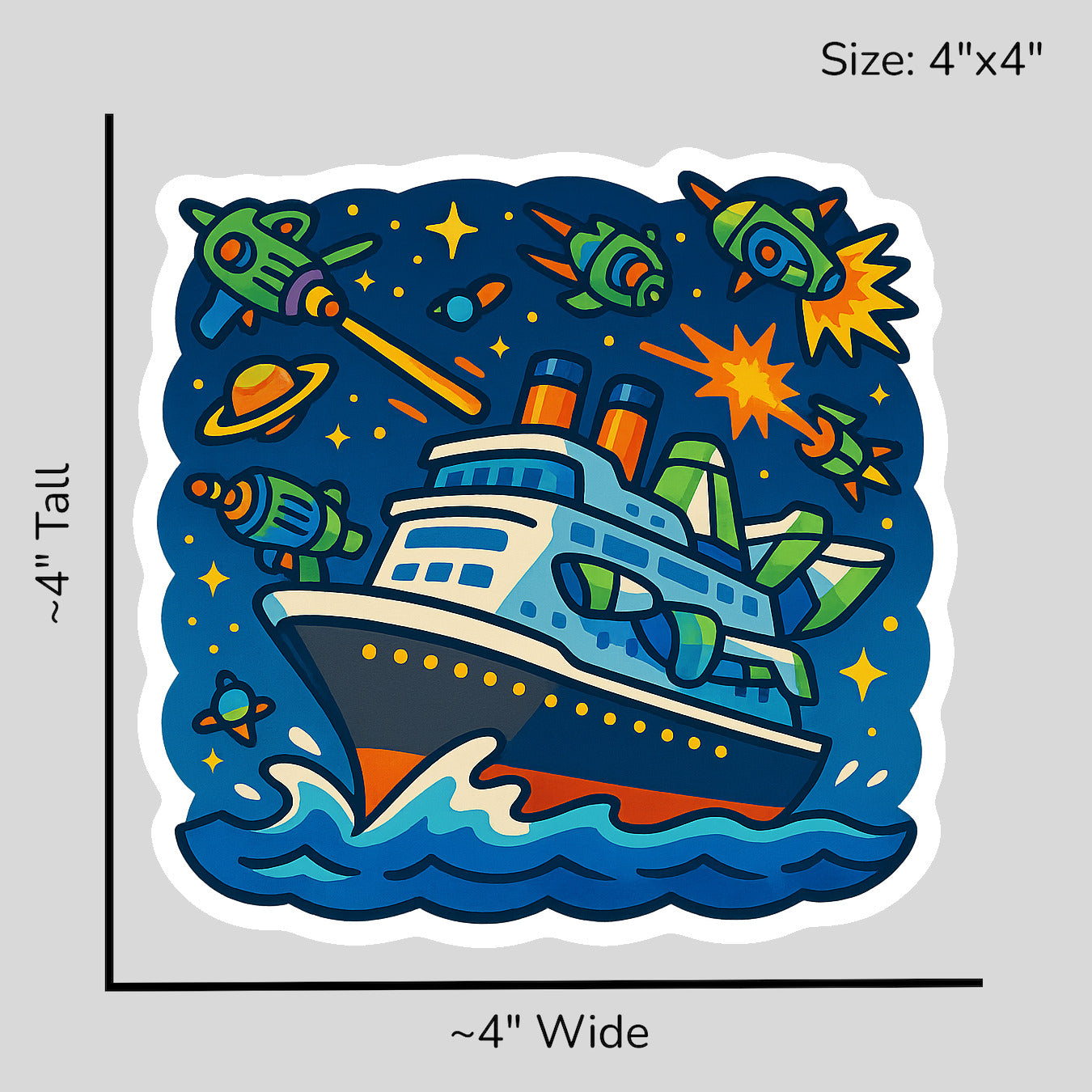 Space Ranger Cruise - Size Reference Mockup