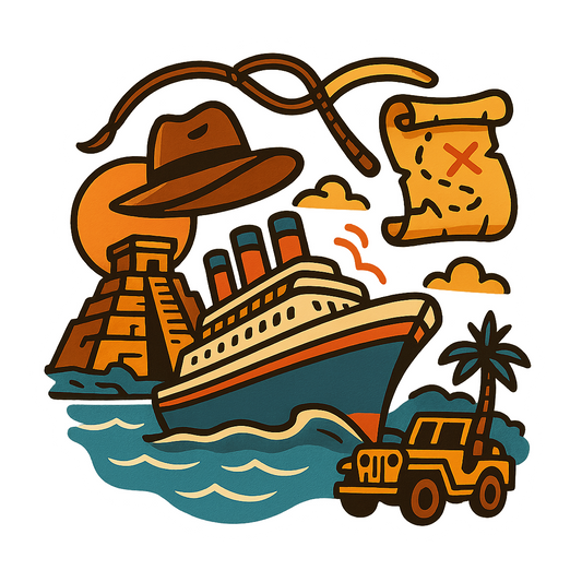 Archaeological Adventure Cruise - Bordered Artwork
