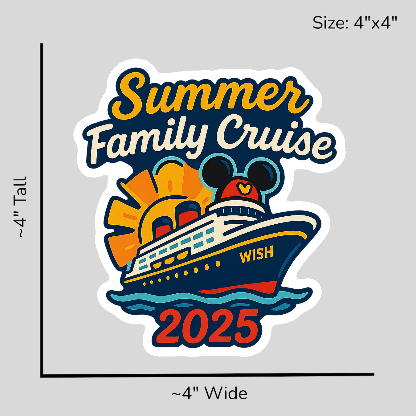 Summer Family Cruise 2025 - Size Reference Mockup
