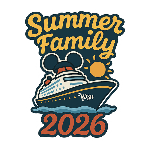 Summer Family Cruise 2026 - Bordered Artwork