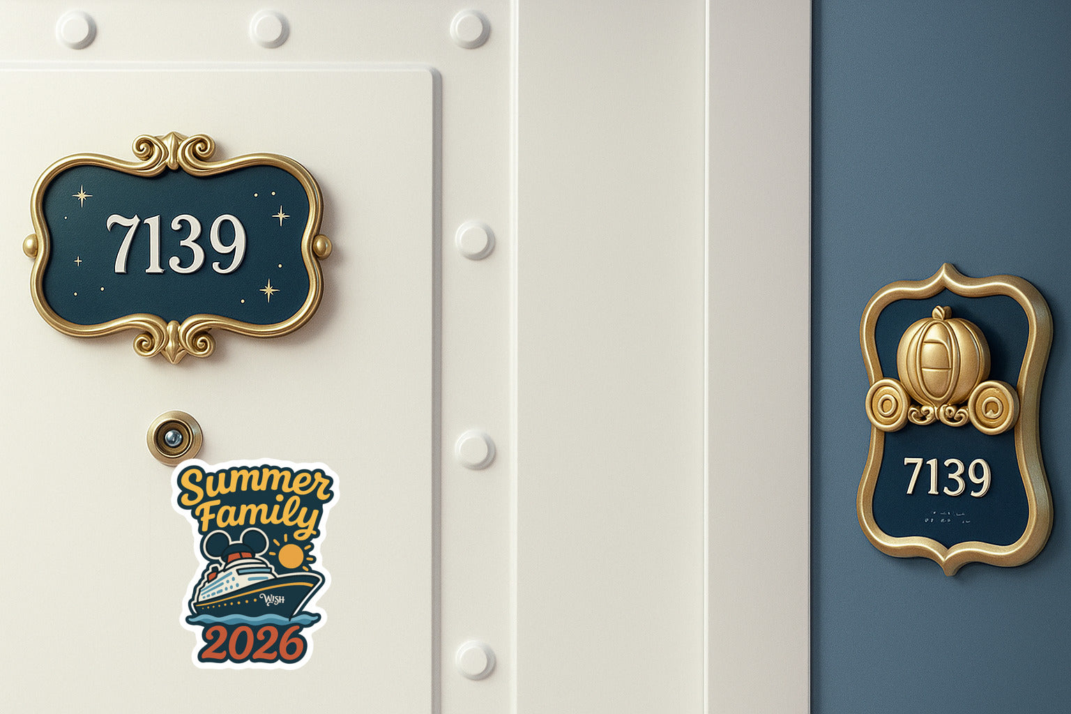 Summer Family Cruise 2026 - Door Style 2 Mockup