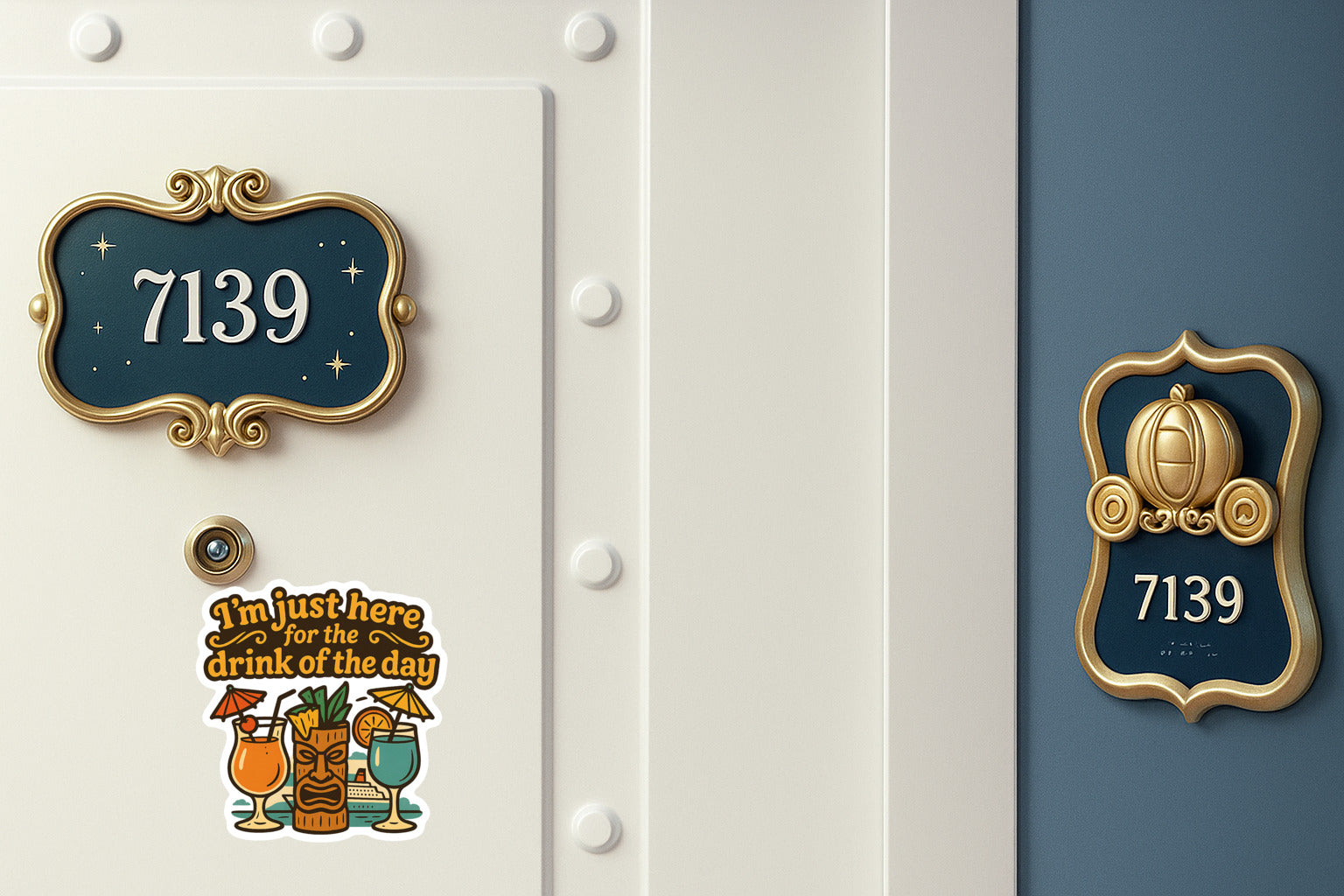 Just Here for Drinks - Door Style 2 Mockup