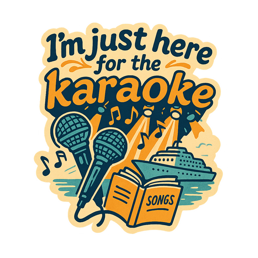 Just Here for Karaoke - Bordered Artwork