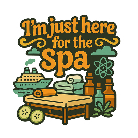 Just Here for Spa Day - Bordered Artwork