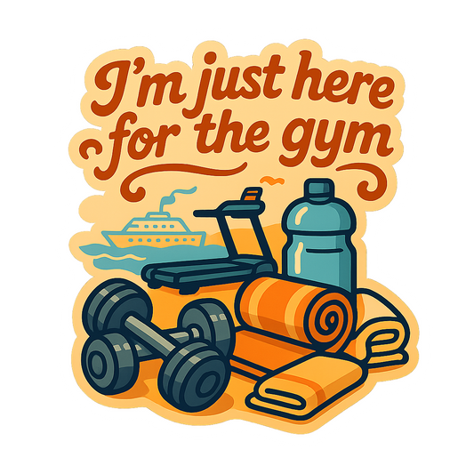Just Here for the Gym - Bordered Artwork