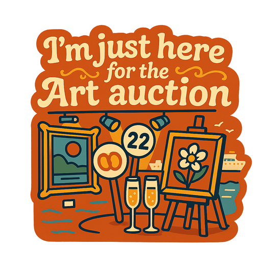 Just Here for Art Auctions - Bordered Artwork