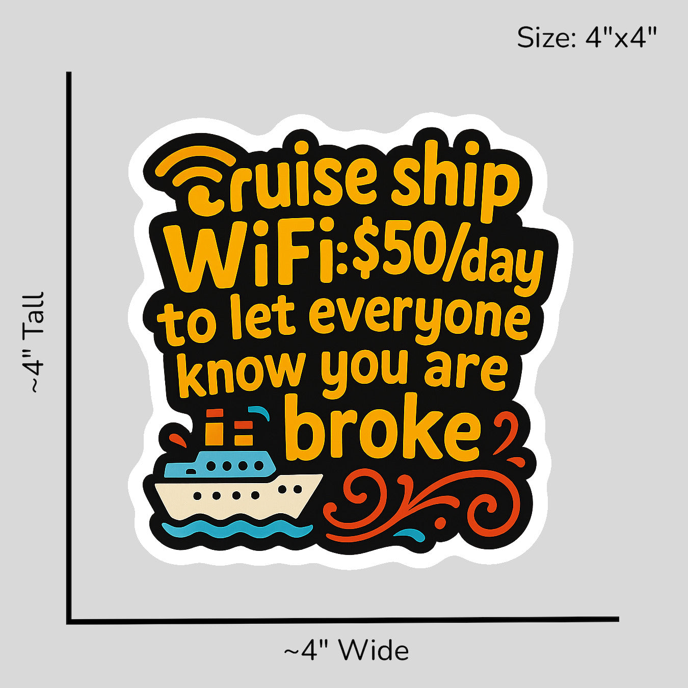 WiFi Highway Robbery - Size Reference Mockup
