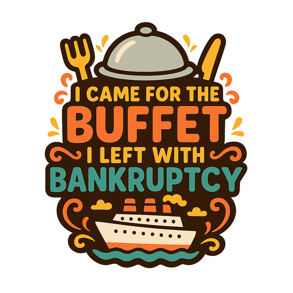 Buffet Bankruptcy - Bordered Artwork