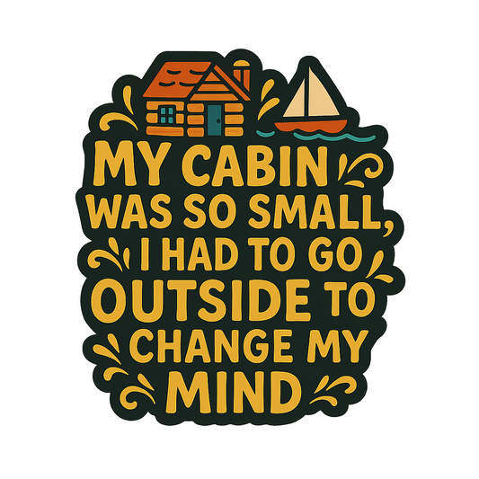 Tiny Cabin Blues - Bordered Artwork