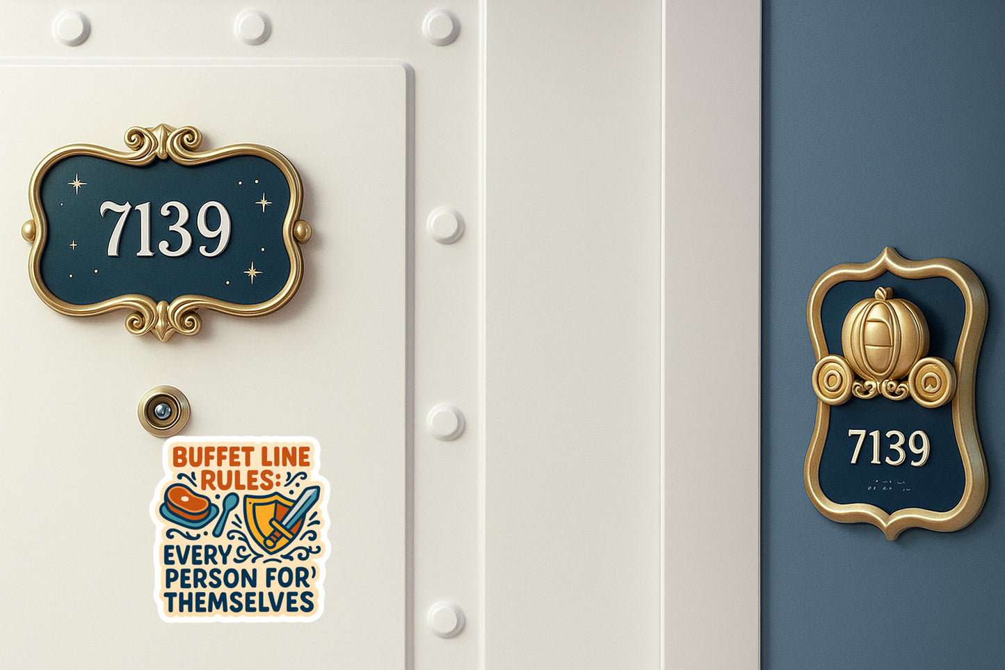 Buffet Line Warfare - Door Style 2 Mockup