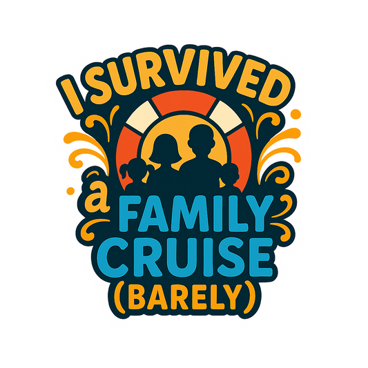 Family Cruise Survival - Bordered Artwork