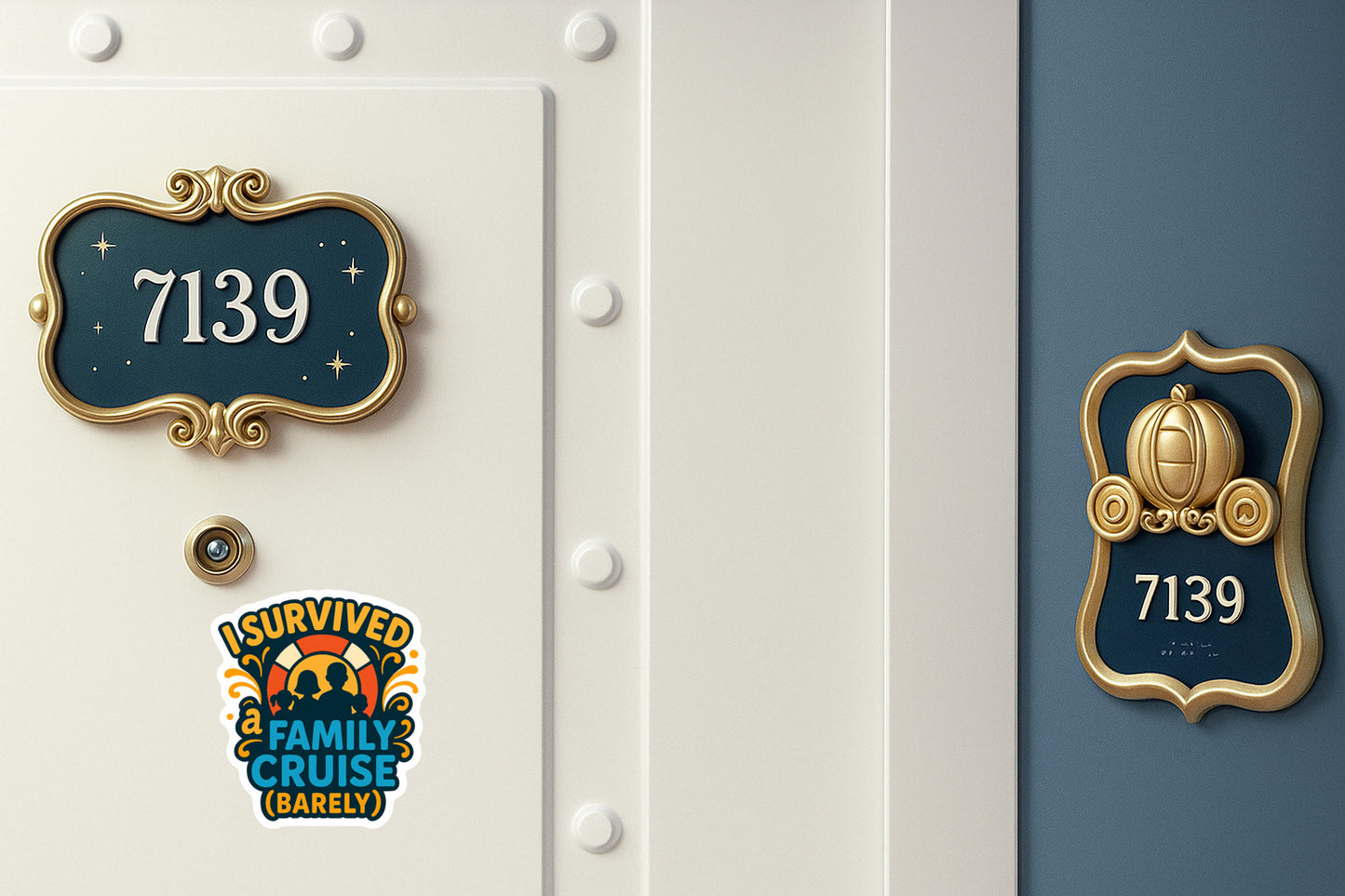 Family Cruise Survival - Door Style 2 Mockup