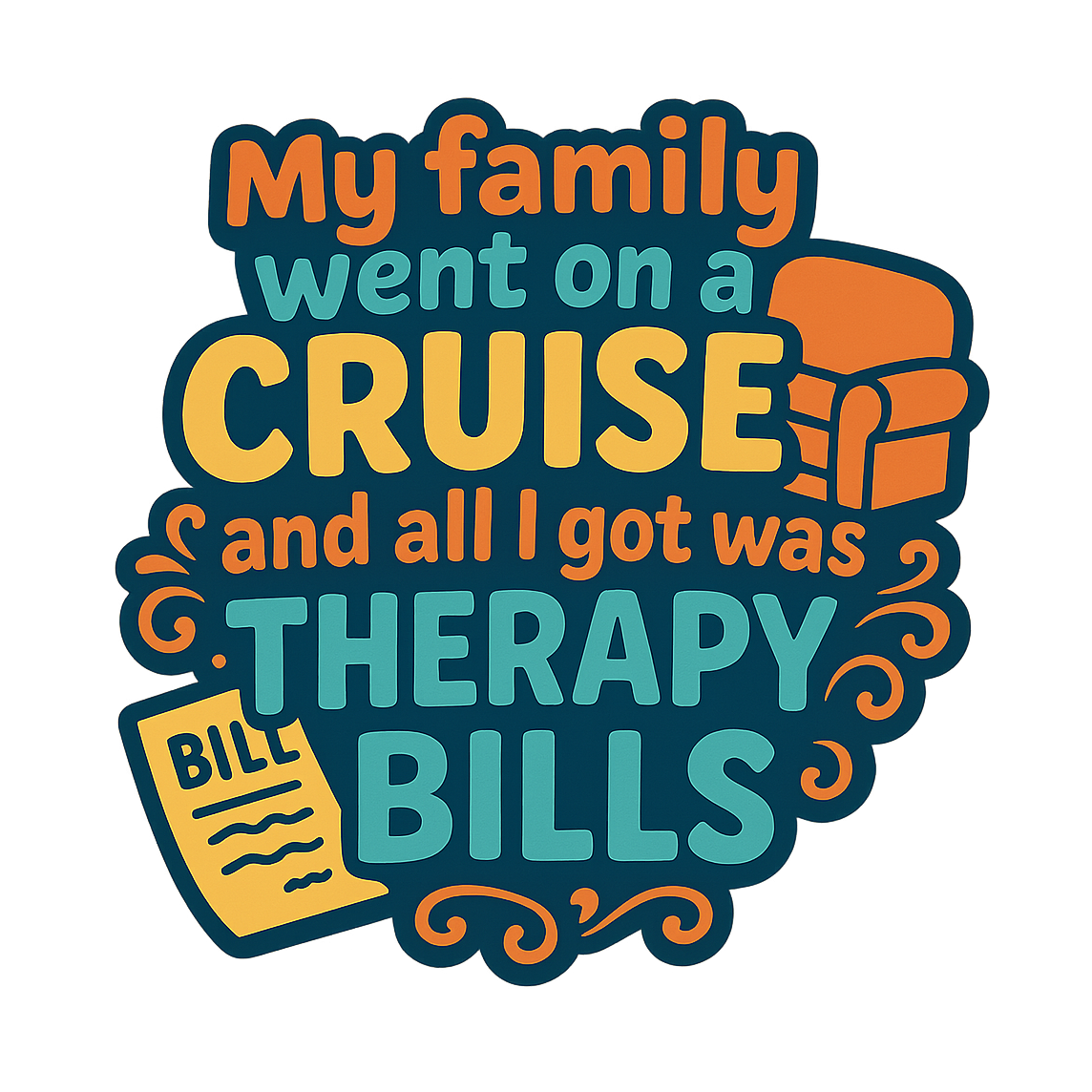 Family Therapy Bills - Bordered Artwork