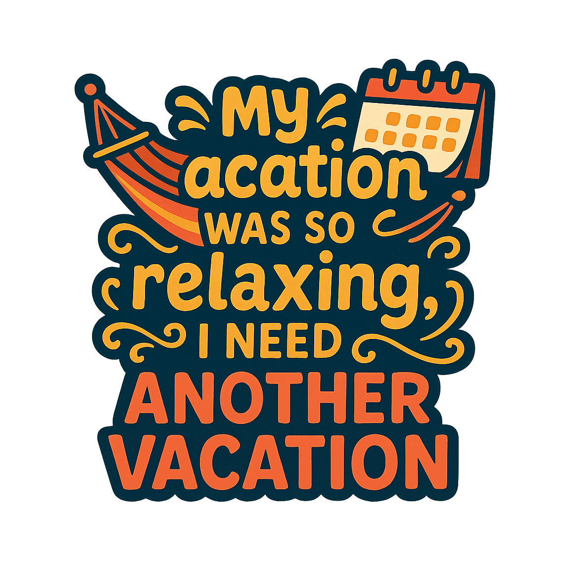 Vacation from Vacation - Bordered Artwork