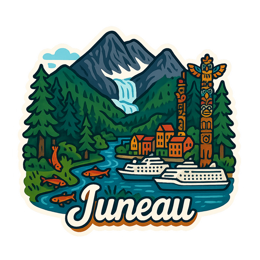 Juneau Wilderness - Bordered Artwork