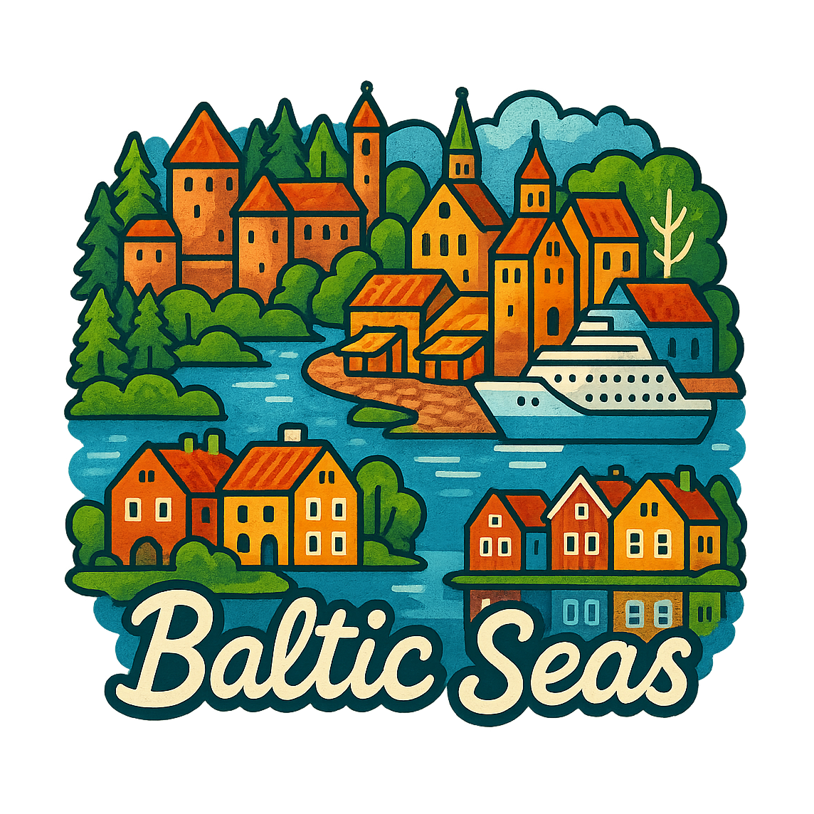 Baltic Charm - Bordered Artwork