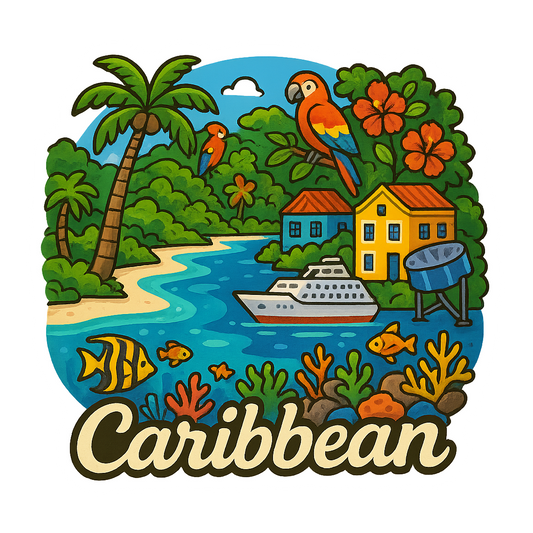 Southern Caribbean Treasures - Bordered Artwork