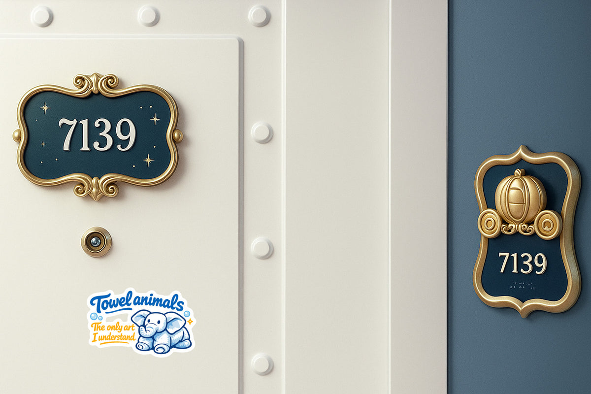 Towel Animal Art - Door Style 2 Mockup