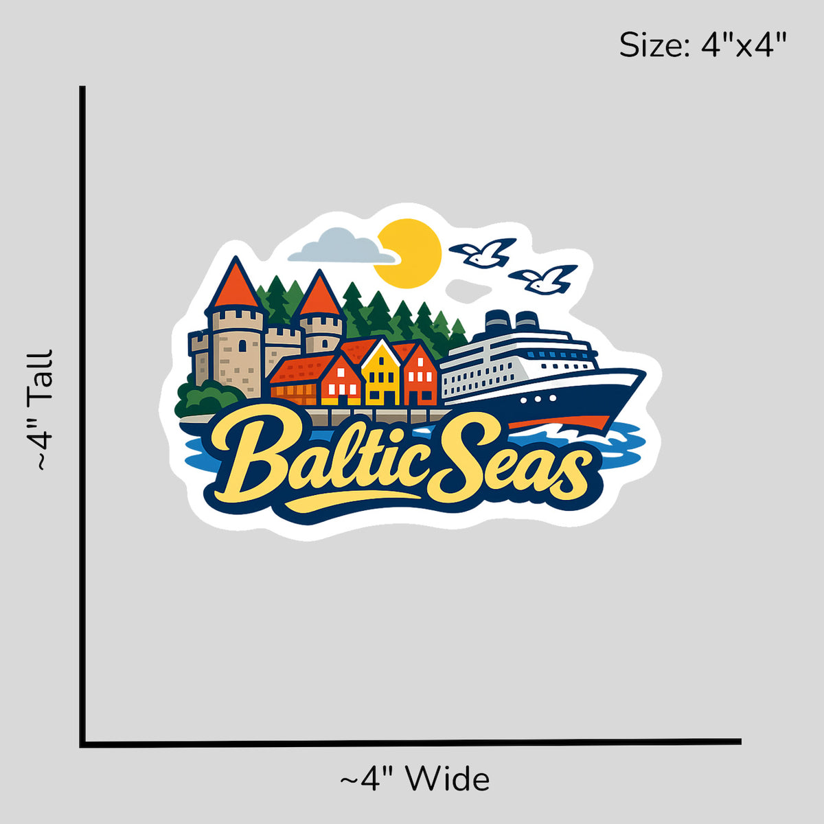 Baltic Charm - Size Reference Mockup