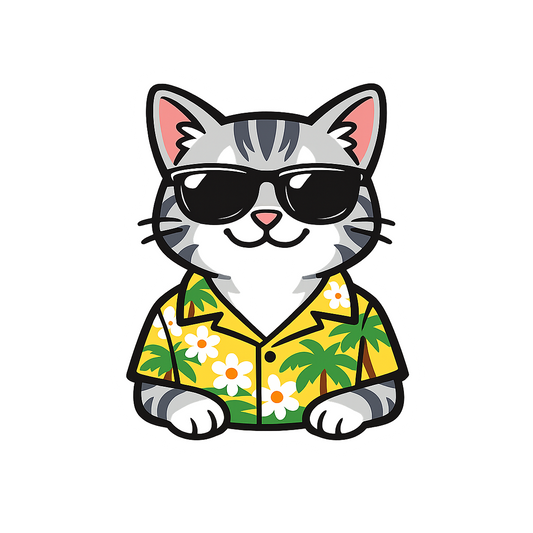 Tropical American Shorthair - Bordered Artwork