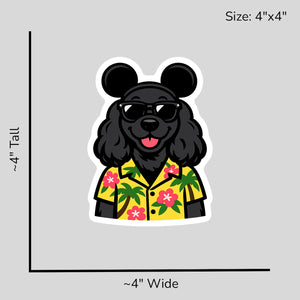 Magic Black Cocker Spaniel - Size Reference Mockup