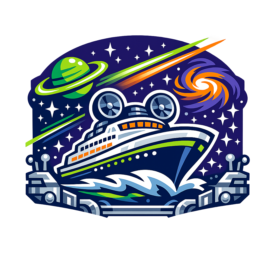 Space Ranger Cruise - Bordered Artwork