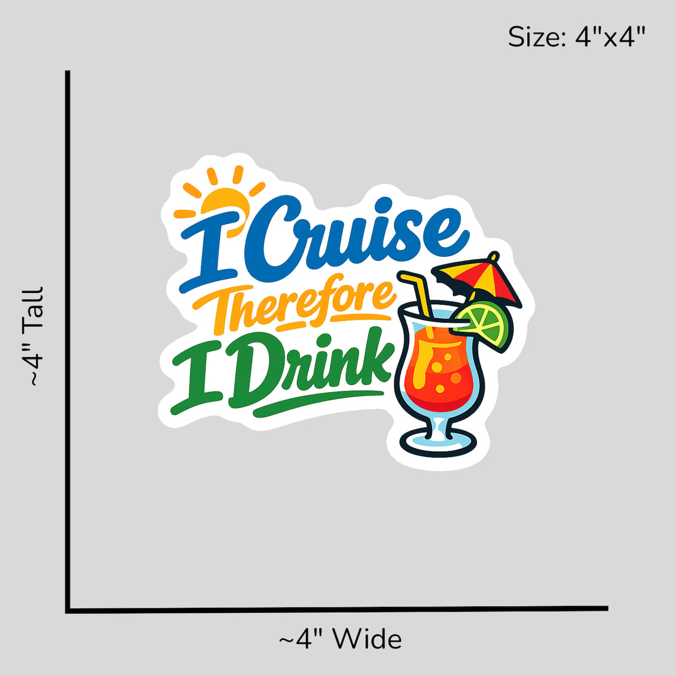 Cruise Therefore Drink - Size Reference Mockup