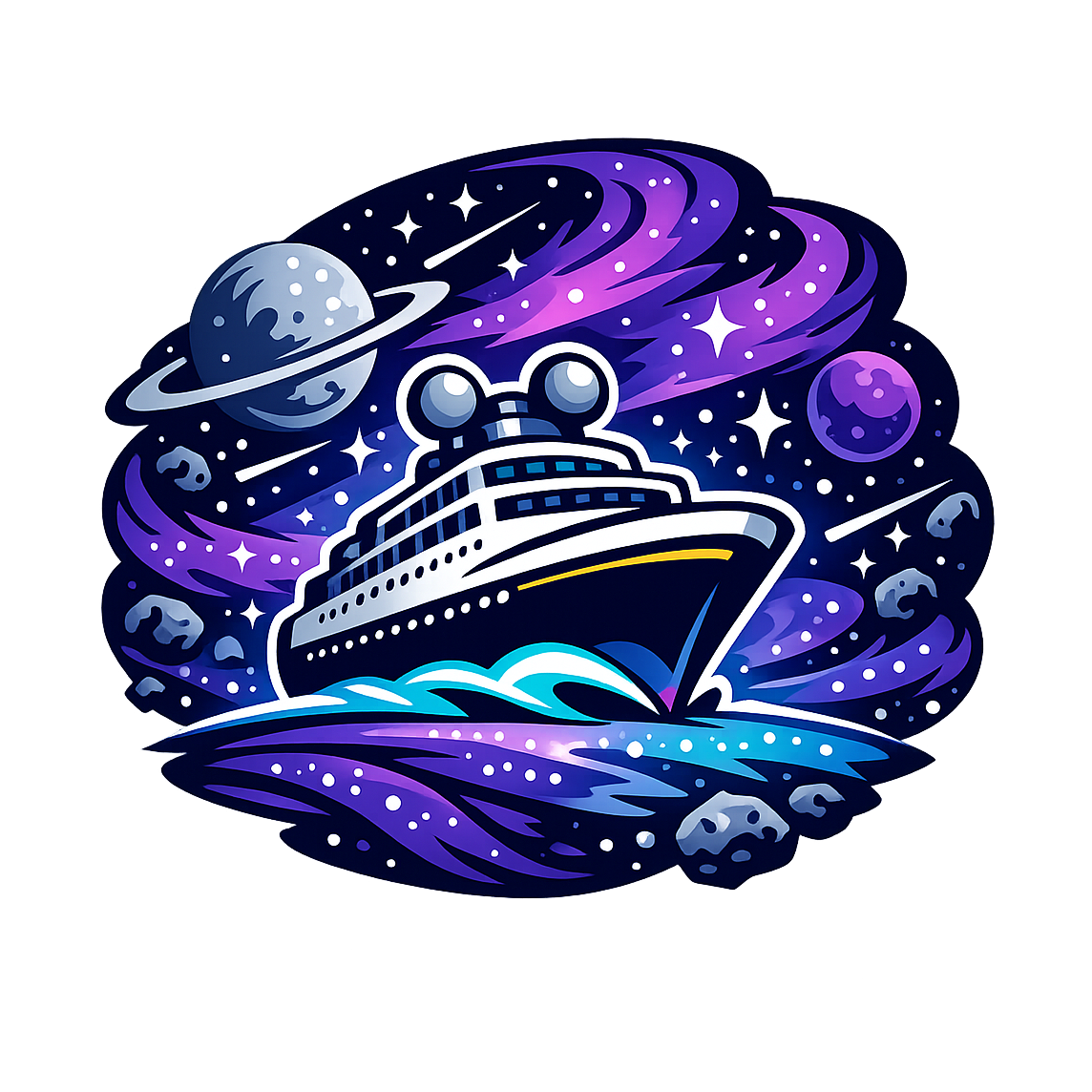 Galaxy Explorer Cruise - Bordered Artwork