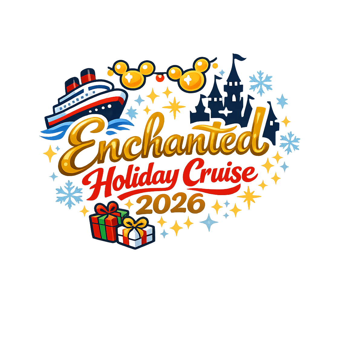 Enchanted Holiday Cruise 2026 - Bordered Artwork