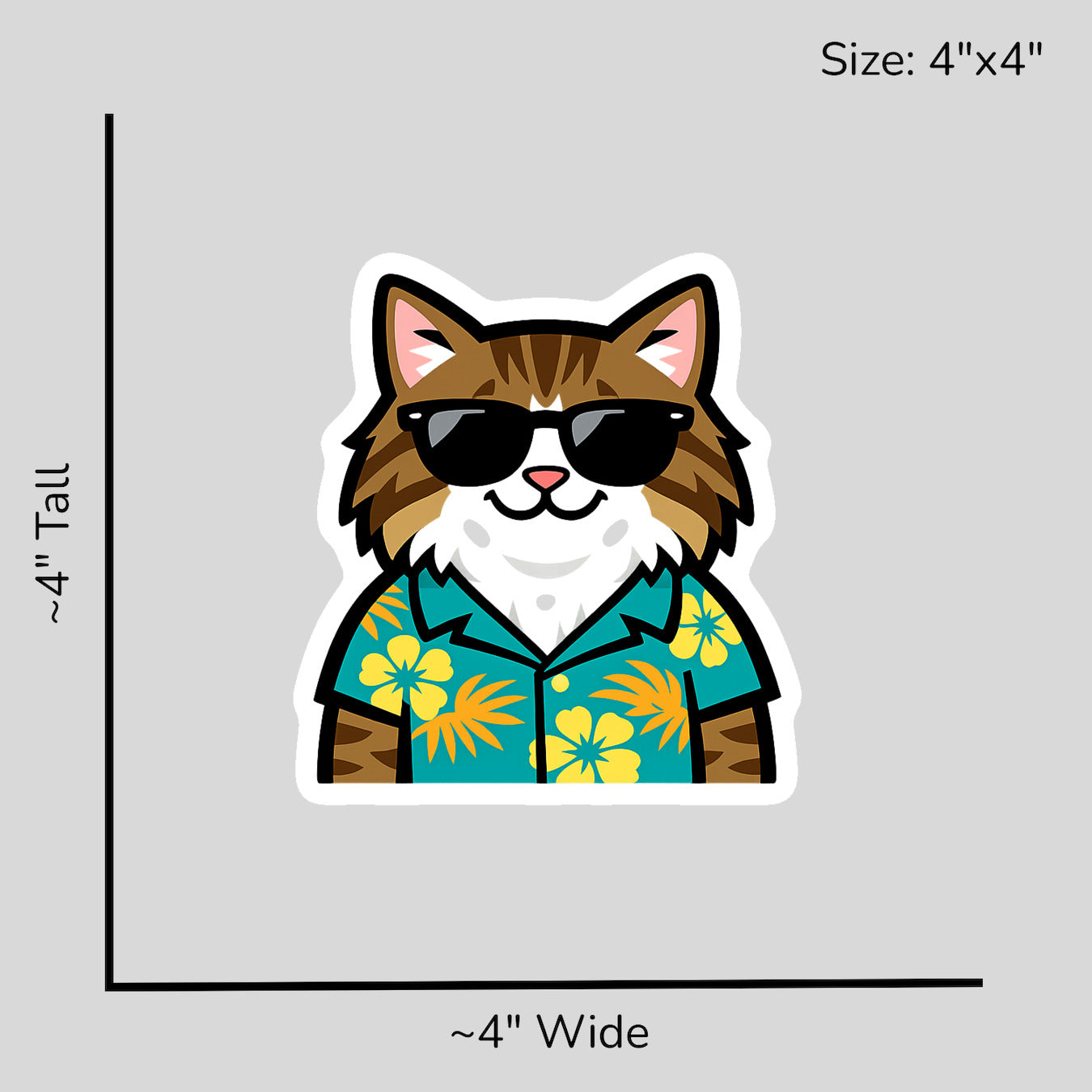 Tropical Norwegian Forest Cat - Size Reference Mockup