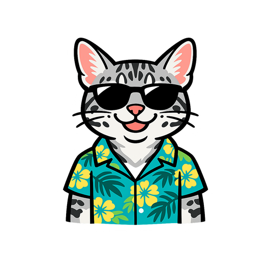 Tropical Silver Bengal - Bordered Artwork