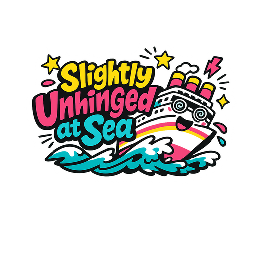 Slightly Unhinged at Sea - Bordered Artwork