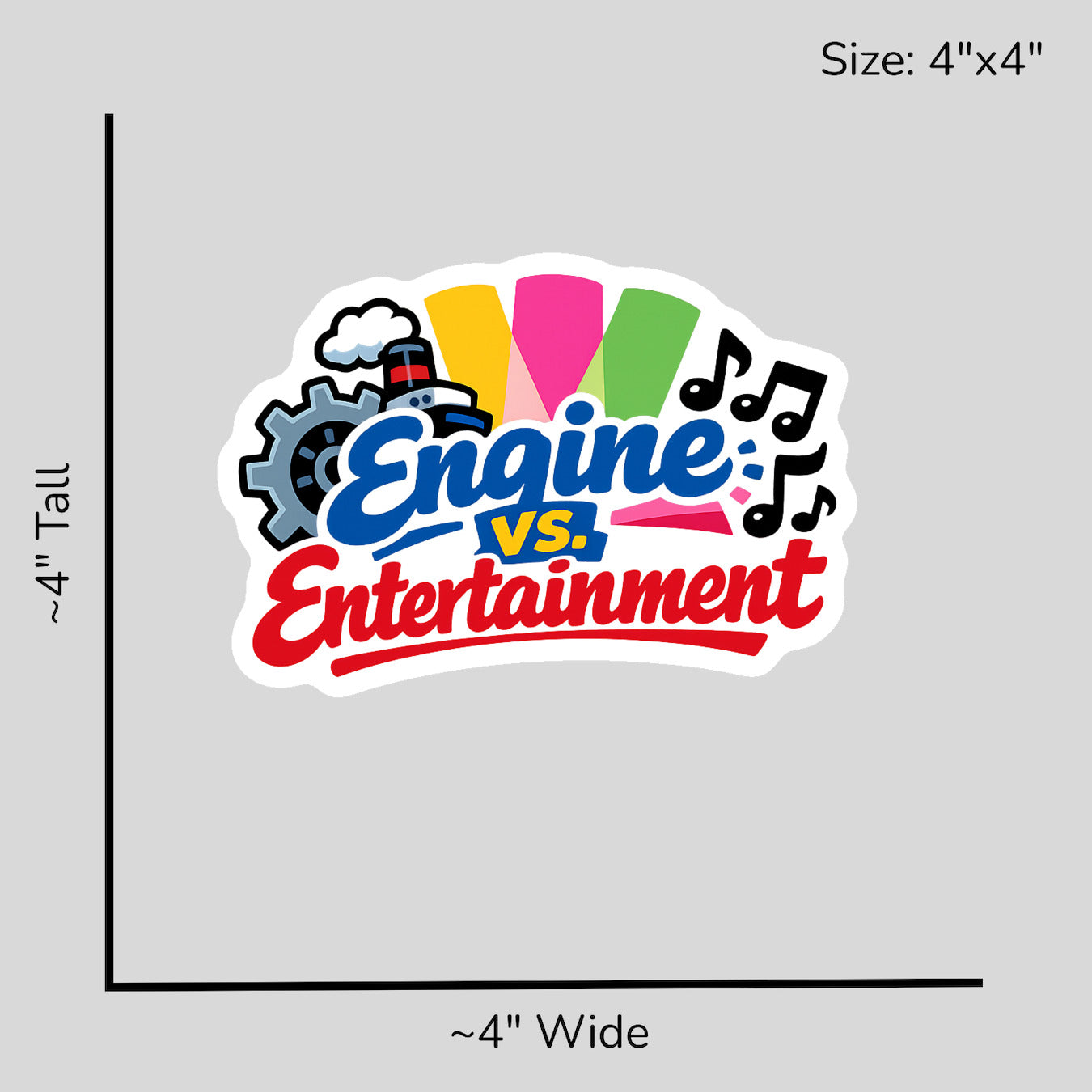 Engine vs Entertainment - Size Reference Mockup