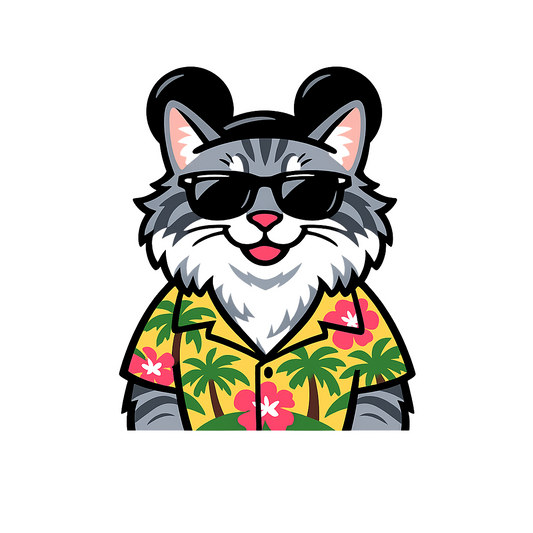 Magic Silver Maine Coon - Bordered Artwork