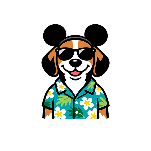 Magic Tricolor Beagle - Bordered Artwork