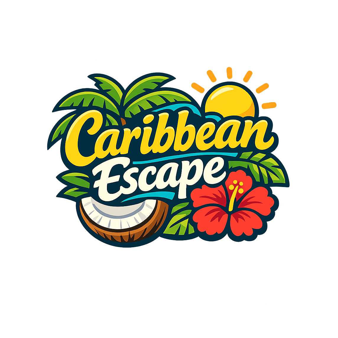 Caribbean Escape - Bordered Artwork
