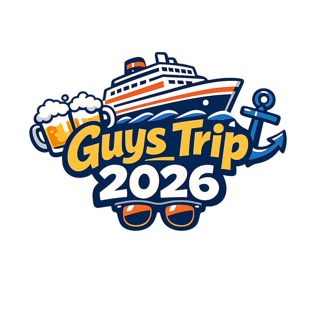 Guys Trip 2026 - Bordered Artwork