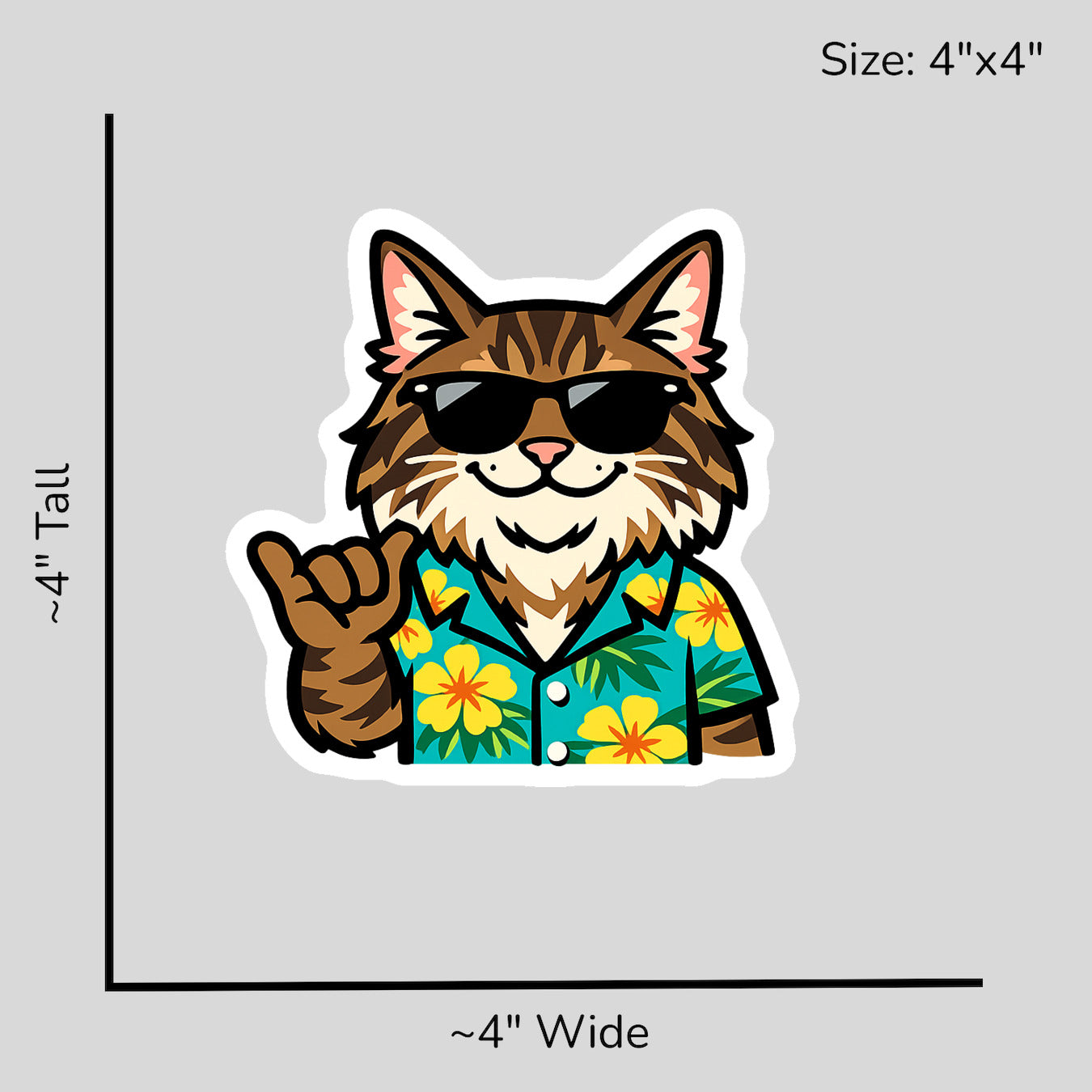 Tropical Maine Coon - Size Reference Mockup