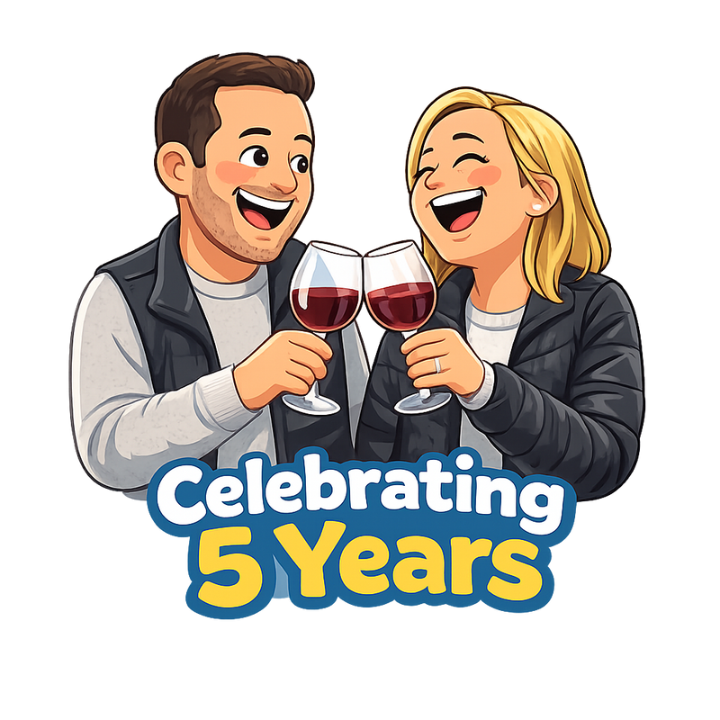 Personalized couples cruise magnet for honeymoon or anniversary