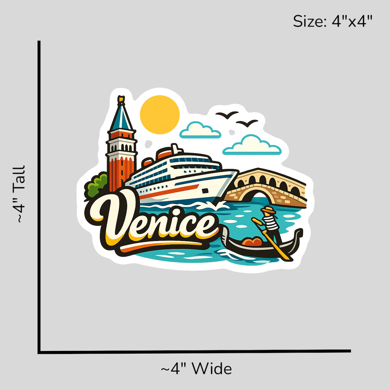 Venetian Dreams - Size Reference Mockup