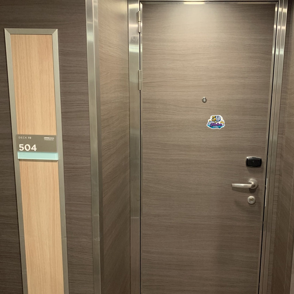 50 and Fabulous at Sea - Door Style Mockup