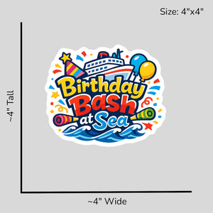 Birthday Bash at Sea - Size Reference Mockup
