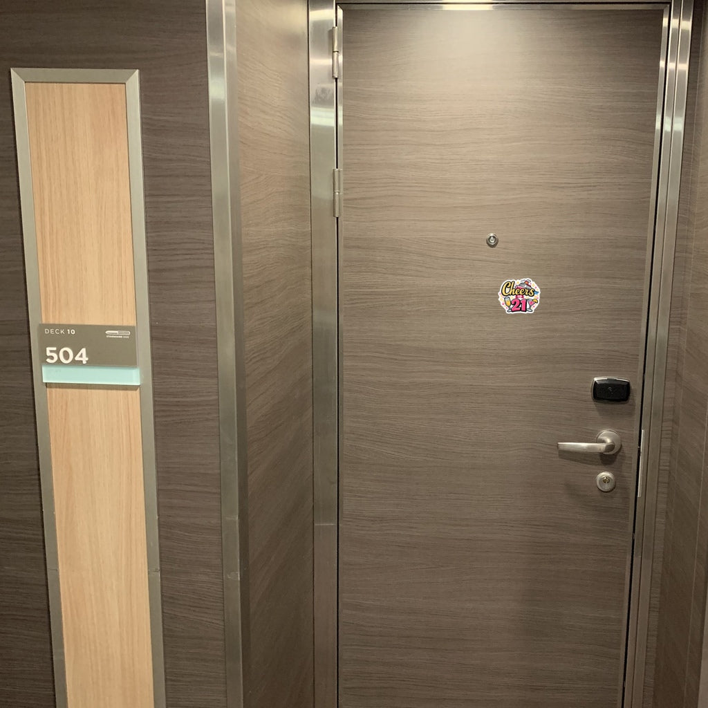 Cheers to 21 - Door Style Mockup